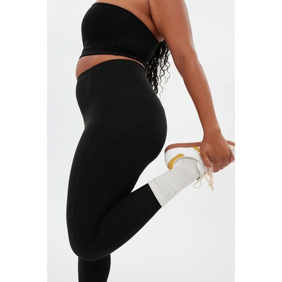 Girlfriend Collective Black Compressive High-Rise Leggings 7/8 Length XL - Picture 7 of 9